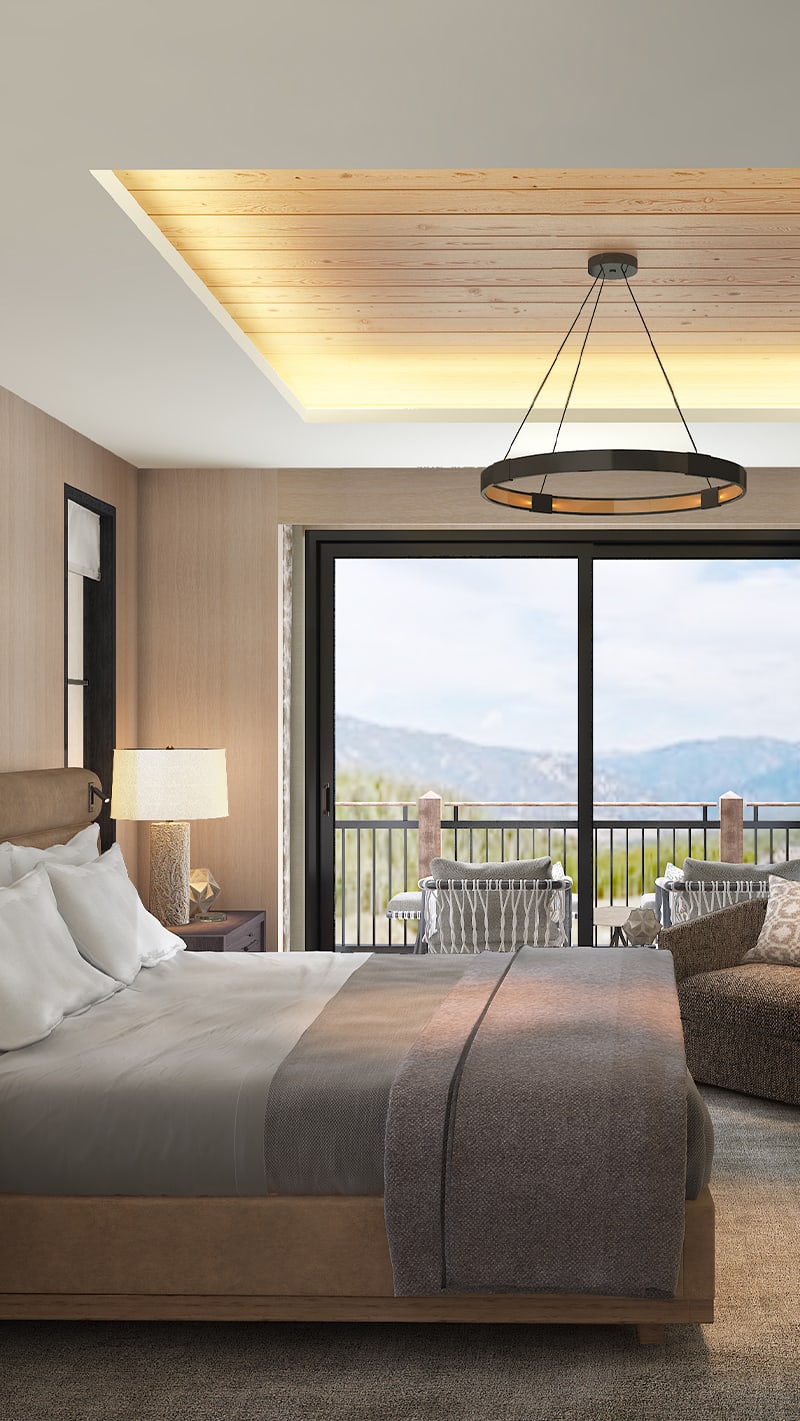 Primary bedroom rendering