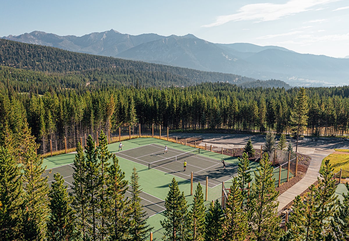 Tennis and pickle ball courts at Spanish Peaks